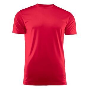 Printer RED Mens Run Active T-Shirt / Red